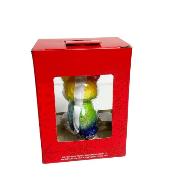 Hallmark Multicolor Rainbow Caticorn Cat Christmas Tree Ornament New in Box - Picture 3 of 3